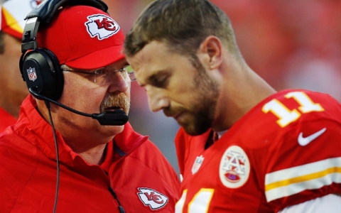 New head coach Andy Reid, at left, and quarterback Alex Smith were unceremoniously cast off by their teams after the 2012 season.