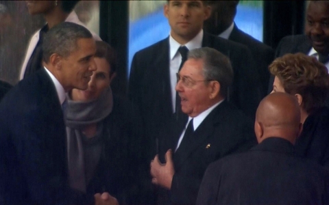 Thumbnail image for Could first presidential handshake in 13 years signal a US-Cuba thaw?