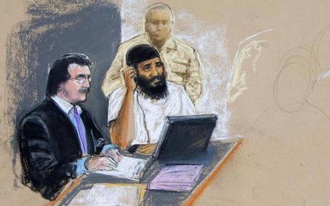 Thumbnail image for Courtroom outbursts cause new delay in Gitmo pretrial hearings