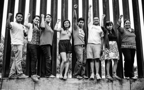 Thumbnail image for Undocumented immigrants stage civil disobedience protest at border