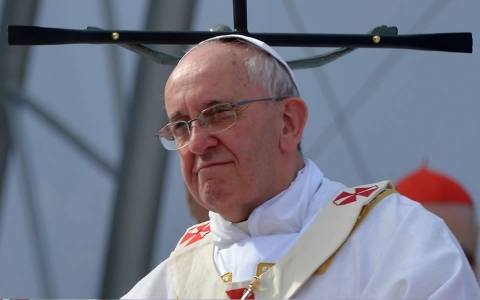 Pope Francis celebrates the last mass of his visit to Brazil, at Copacabana beach in Rio de Janeiro (Luca Zennaro/AFP/Getty Images)