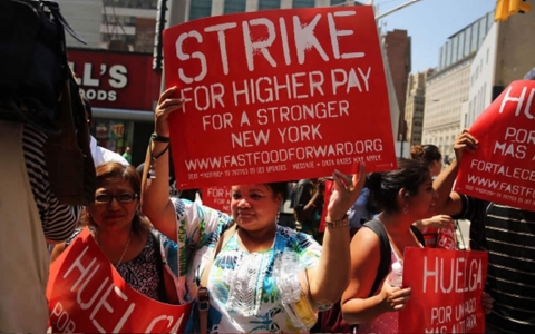 Thumbnail image for Fast-food strikes continue across US