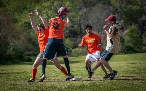 A Little Rock Kickball Association game. The 2013 season began on Aug. 18.