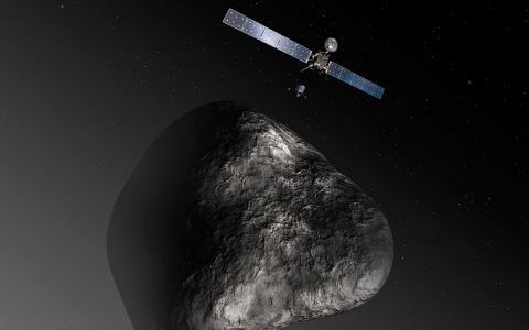 Thumbnail image for Comet-chasing Rosetta wakes up, whispers sweet-nothings to Earth