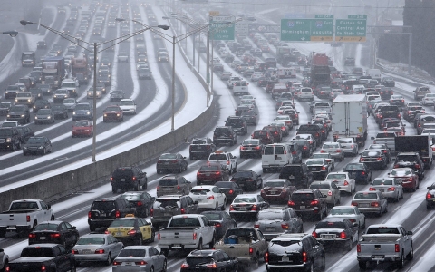 Thumbnail image for Rare winter storm shuts down Atlanta area