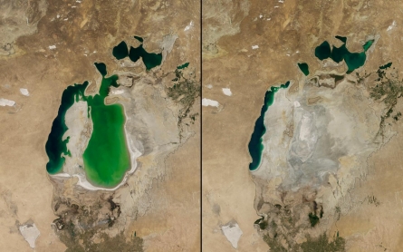 Once-mighty Aral Sea reduced to largely salt