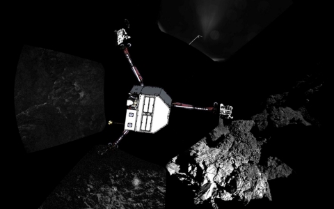 Thumbnail image for Rosetta probe rests in the dark after epic space journey