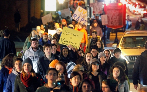 Thumbnail image for UVA students protest against rape in wake of damning Rolling Stone article