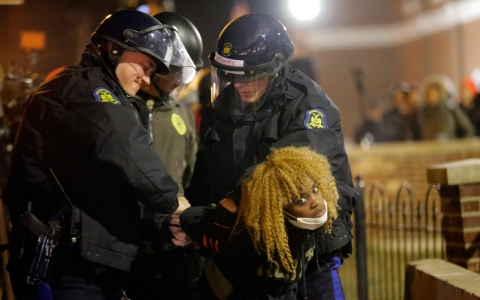 Thumbnail image for A quieter fury in Ferguson during second night of protests