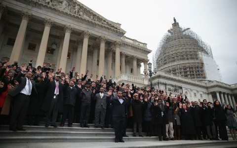 Thumbnail image for Black congressional staffers stage walkout over police killings