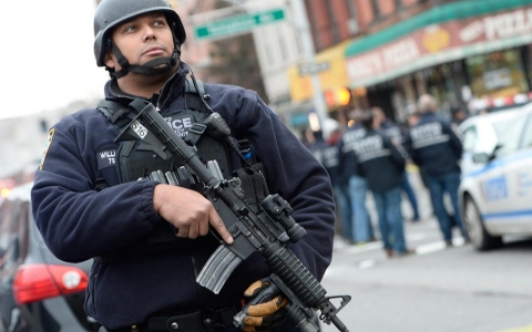 Thumbnail image for US police departments on alert after two NYPD officers killed