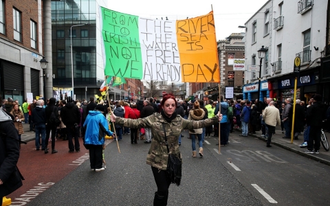 Thumbnail image for Fed up with austerity, Irish mobilize against water charges