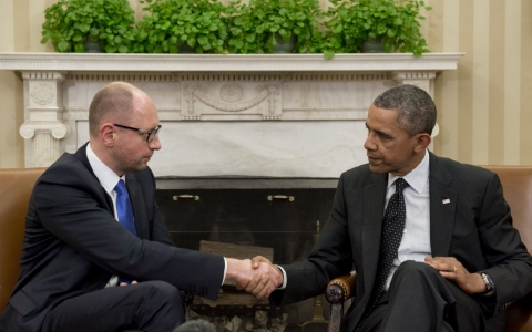 Thumbnail image for Obama backs interim Ukraine PM, rebukes Putin