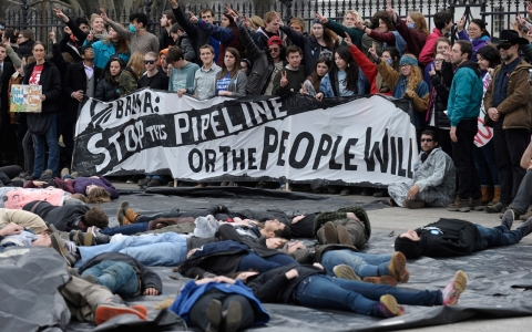 Thumbnail image for Hundreds arrested in Keystone pipeline protests outside White House