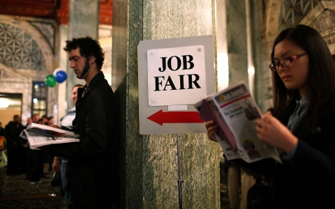 Thumbnail image for U.S. job growth surges in April, but many have stopped looking for work