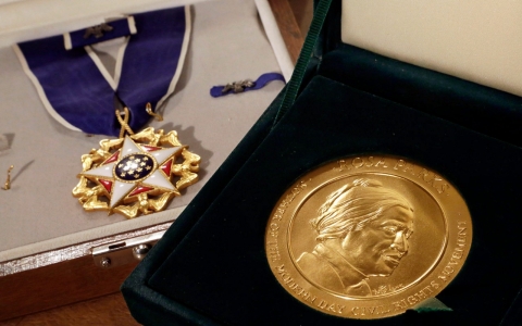 Rosa Parks' Presidential Medal of Freedom, left, and her Congressional Gold Medal will have a new home at the Library of Congress for the next 10 years.