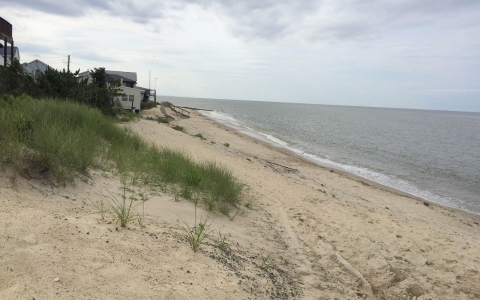 Work began to shore up Broadkill Beach's sands this summer.