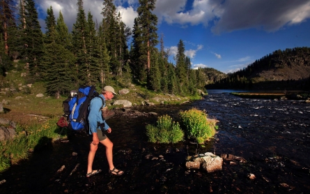 Snowfields in Beartooth Mountains melt away into history