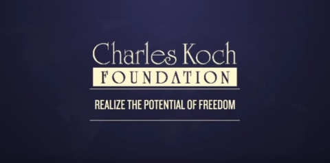 A still from a video by the Charles Koch Foundation entitled "Economic Freedom in 60 Seconds." 