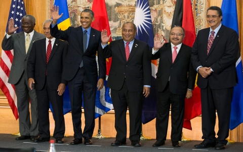 Thumbnail image for Obama meets heads of small island nations at risk of climate catastrophe