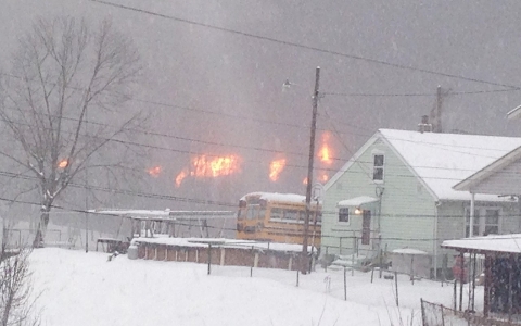 Thumbnail image for Oil train derails in West Virginia