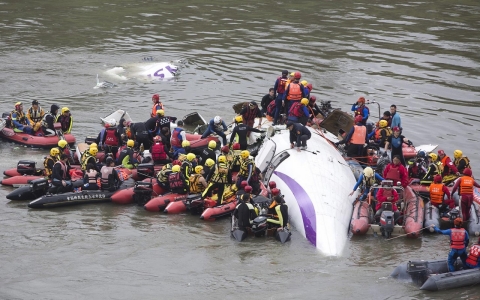 Thumbnail image for Taiwan passenger jet hits bridge, plunges into river