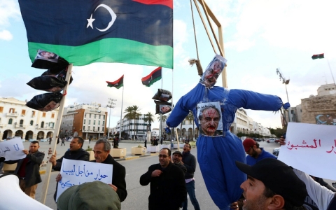 Thumbnail image for Libyan general sworn as top commander as his planes hit Tripoli airport