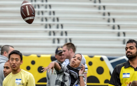 Thumbnail image for How the world sees American football: Foreign students throw the pigskin