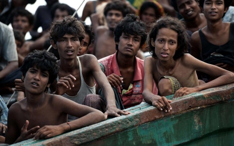 Thumbnail image for Stranded Rohingya migrants say: 'We're dying on board'