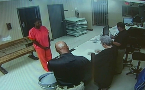 Thumbnail image for After death threats, officials release video of Sandra Bland’s booking