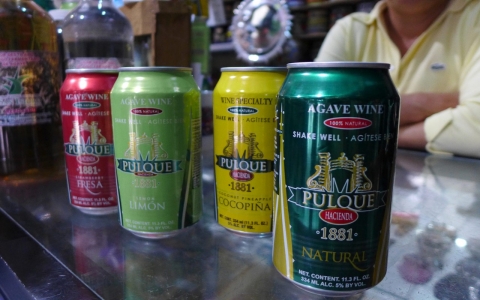 pulque cans