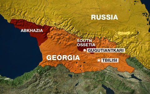 South Ossetia locator map