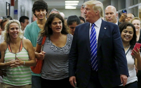 Thumbnail image for Trump’s women supporters pledge allegiance: ‘We need a businessman’