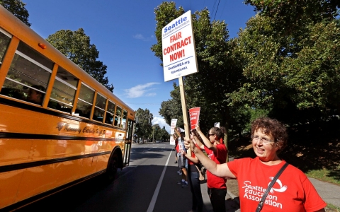 Thumbnail image for Seattle teachers to strike on first day of school