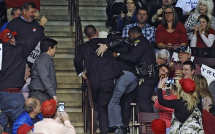 Muslim woman thrown out of Trump rally