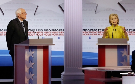 Clinton and Sanders clash over minorities, money in substantive debate