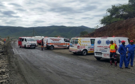 Three missing, 87 rescued after South Africa mine collapse