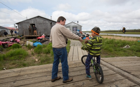 In tight race, Alaska Senate candidates play to the Bush