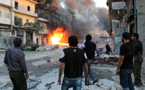 Thumbnail image for HRW: Use of barrel bombs increasing in Syria