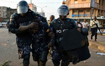 Uganda opposition leader held again as votes counted