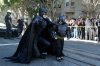 Five-year-old leukemia survivor Miles Scott, is dressed as Batkid, as the Make-a-Wish Foundation turns San Francisco into Gotham City Friday so that Miles could live out his wish to be a superhero. 