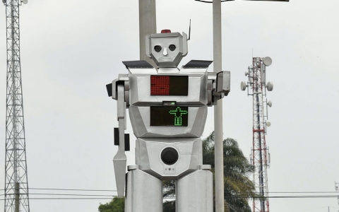 Thumbnail image for Photos: DR Congo's traffic robocops