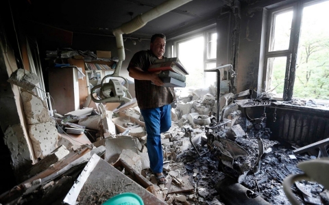 Thumbnail image for Photos: Donetsk under fire