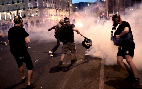 Thumbnail image for Photos: Anti-austerity protests in Greece 