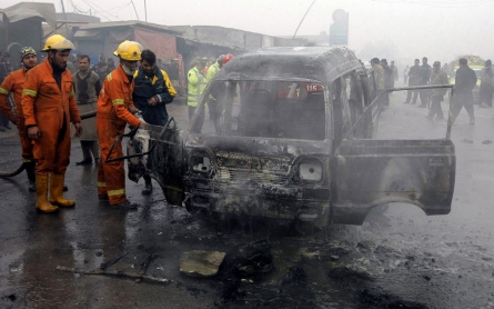 Photos: Suicide bomb in Peshawar, Pakistan