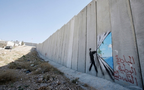 Thumbnail image for Mr. Netenyahu, roll this wall over that way a touch