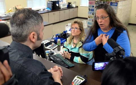 Thumbnail image for Kim Davis is a symbol of a past whose time is over