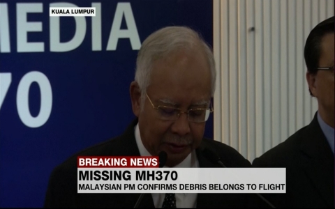 Thumbnail image for WATCH: Malaysian PM confirms debris belongs to Flight MH370