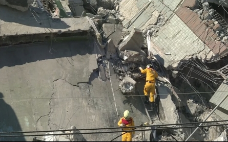 More than 100 trapped under rubble after earthquake rocks Taiwan