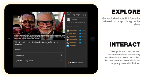 Interact with the live show with the app, and explore exclusive content.